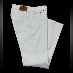 Lauren Ralph Lauren Premier Straight White Jeans Pant Size 32x29 Est Essential